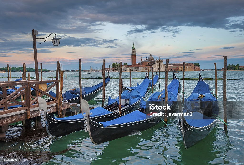 Gondeln am Canal Grande, Venedig, Italien - Lizenzfrei Canale Grande - Venedig Stock-Foto