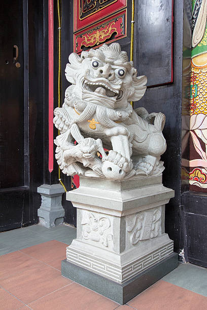 Chinese Foo Dog Female Sculpture