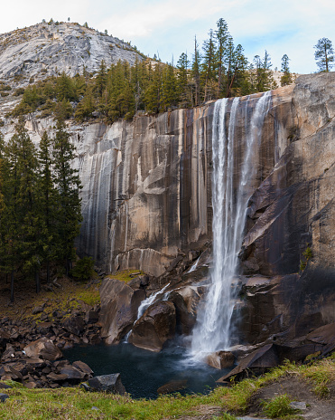 The Kootenai River Falls  during low water in autumn near Libby, Montana.