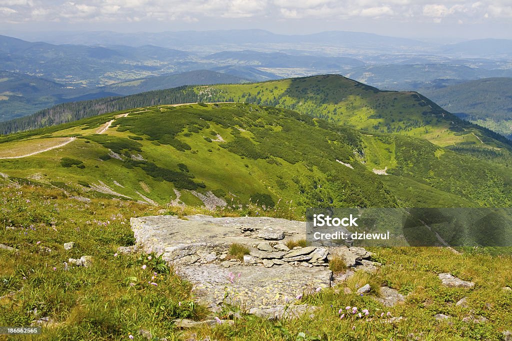 Salle La Babia Gora montagnes, Pologne - Photo de Admirer le paysage libre de droits