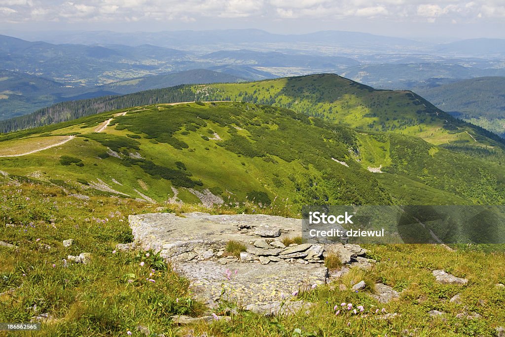 Babia Gora montanha, Polónia - Royalty-free Admirar a Vista Foto de stock