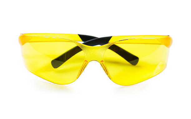 istock yellow safety glasses isolated on white 186562766