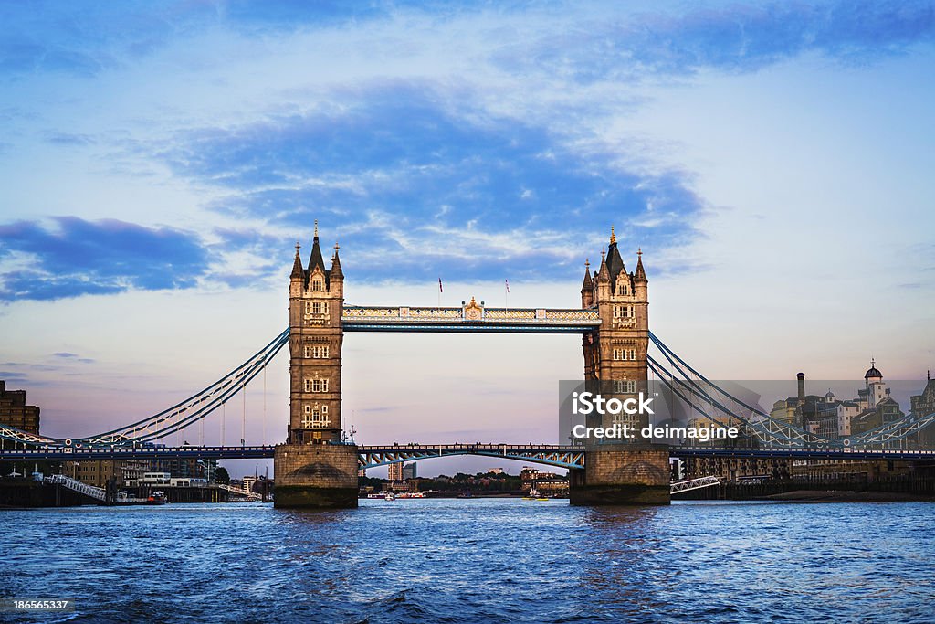 London Tower Bridge London Tower Bridge view from the river. Tower Bridge Stock Photo