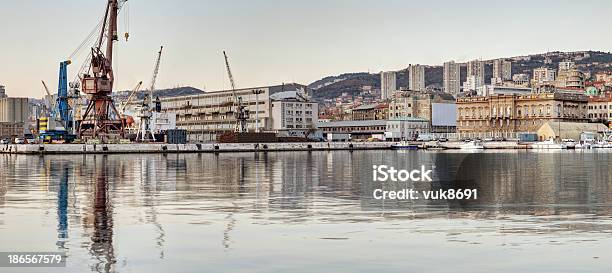 Foto de Panorama Da Cidade De Rijeka e mais fotos de stock de Ajardinado - Ajardinado, Arquitetura, Arranha-céu