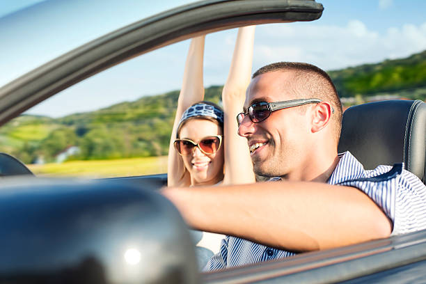 istock Enjoying your life in a cabriolet car 186569092