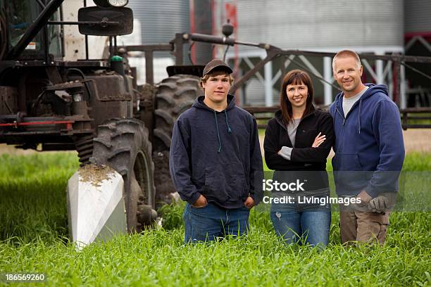 Farm Family Stock Photo - Download Image Now - Family, Tractor, Farmer