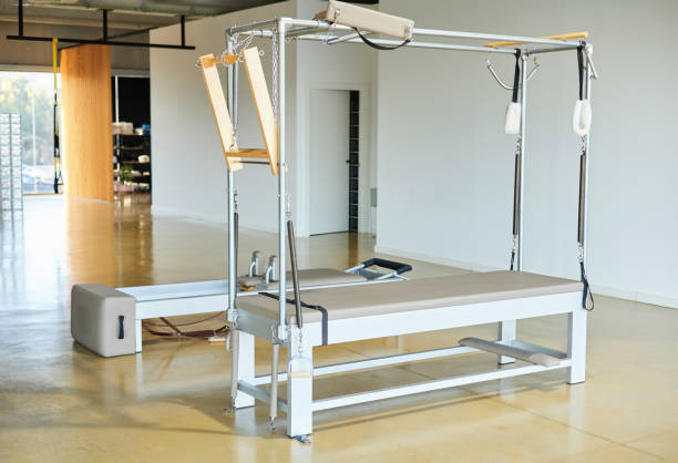 istock General plan of pilates machines in the studio 1865708771