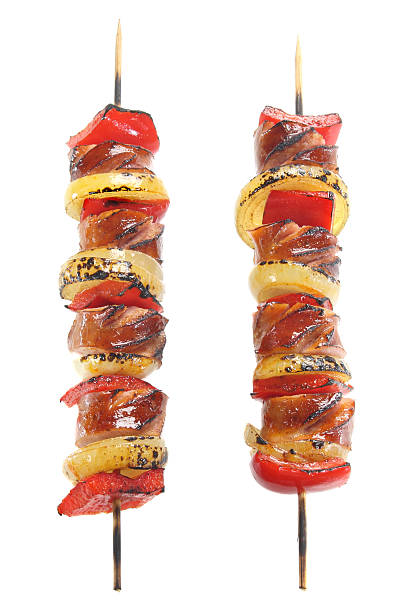 istock Skewers made with sausage 186571057