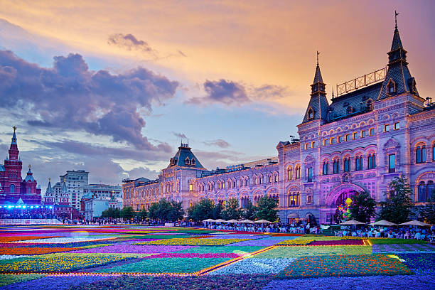 Festival of flowers on Red Square.