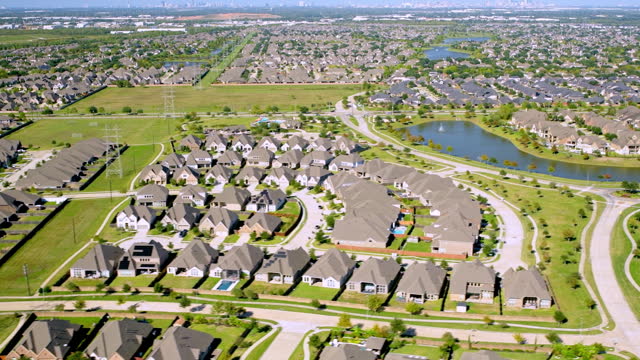 Suburban Housing Subdivision Aerial