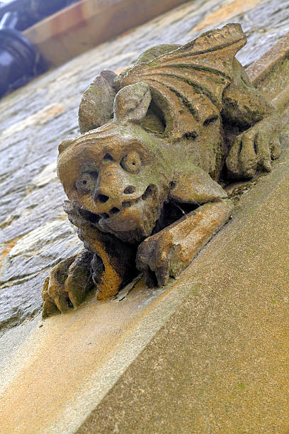 istock Winged gargoyle on church window Godstone Surrey 186574772