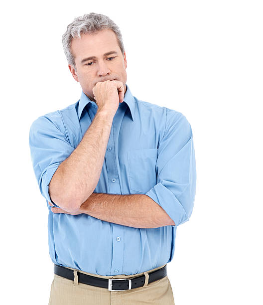istock Contemplating on how to up his game 186574903
