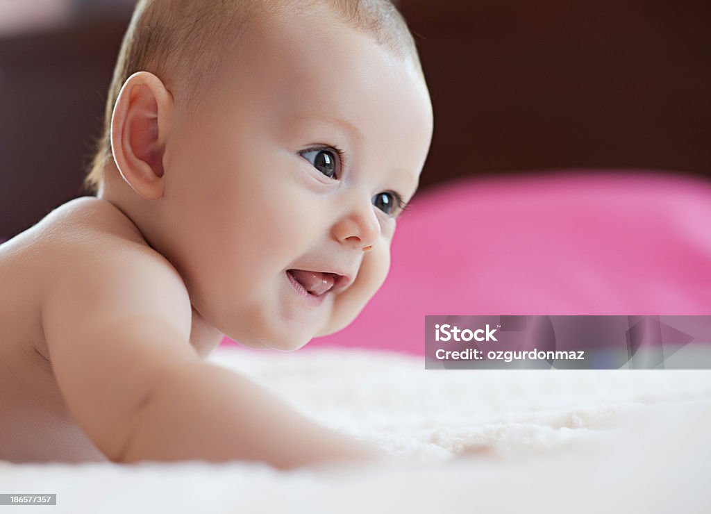 Cute bebê Menina - Royalty-free 0-11 Meses Foto de stock