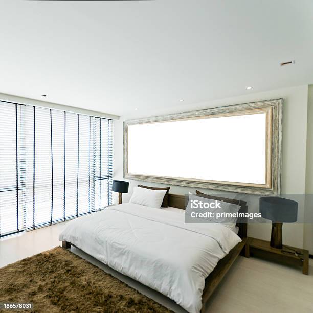 Modernes Schlafzimmer Stockfoto und mehr Bilder von Architektur - Architektur, Behaglich, Bett