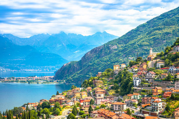 istock Lake Como hillside coastal village view 1865791862