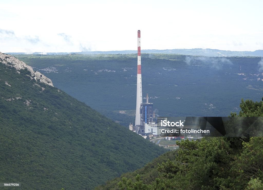 Central elétrica a carvão Plominer Fiorde - Royalty-free Alterações climáticas Foto de stock