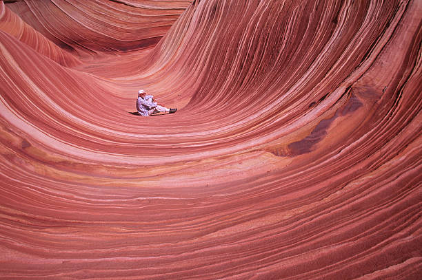 istock Adventurer in breahtaking surrounding 186579599