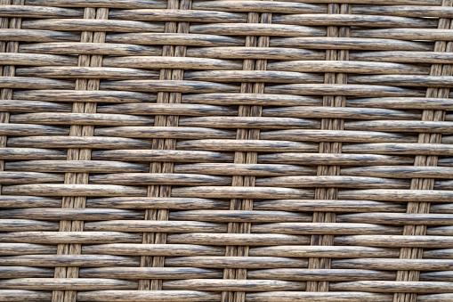 Synthetic rattan textured