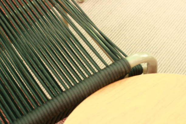istock Backyard Chair with Green Nautical Ropes 1865802351