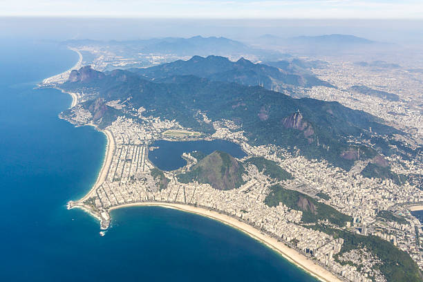 Aerial view of Rio de Janeiro Aerial view of Rio de Janeiro. corcovado stock pictures, royalty-free photos & images