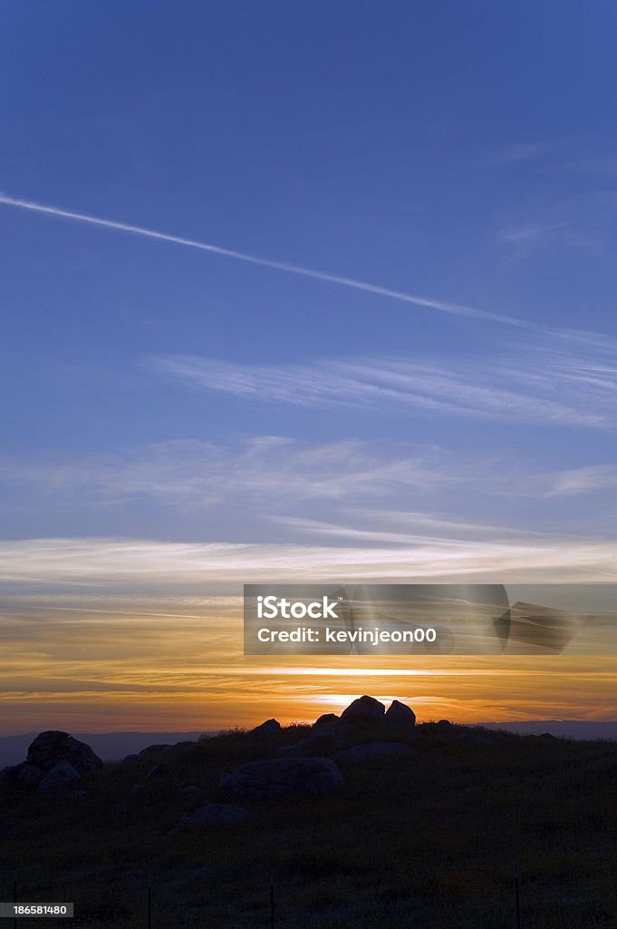 Farbenfrohen Sonnenuntergang Panorama - Lizenzfrei Berg Stock-Foto