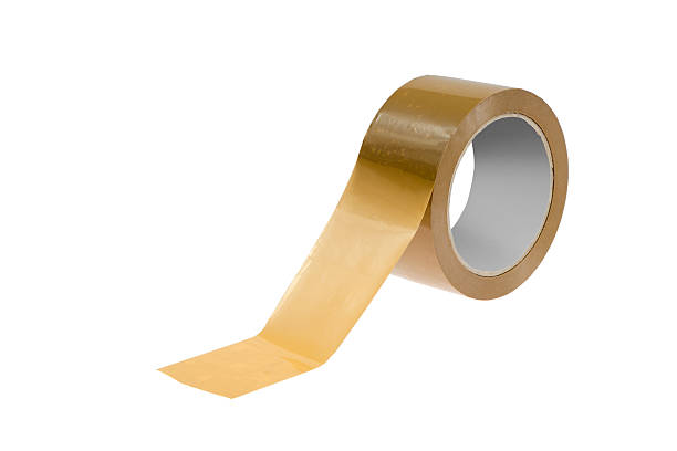 istock Roll of brown tape 186582485
