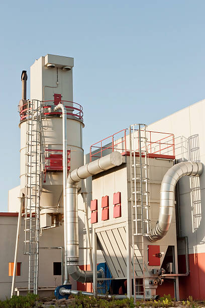 istock Industrial Exhaust Silo 186582523