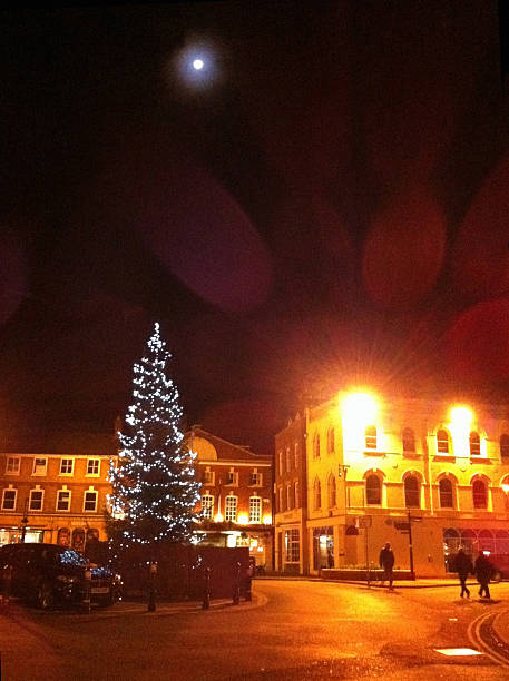 istock Christmas lights in Town 186586613