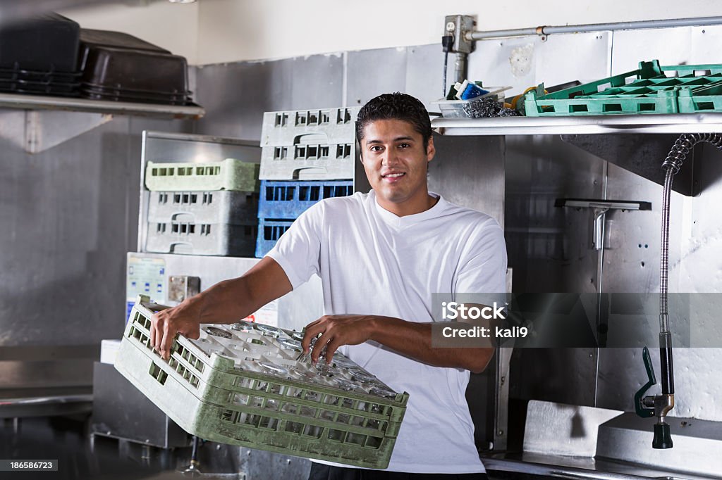 Restaurant Arbeiter in der Küche - Lizenzfrei Mindestlohn Stock-Foto