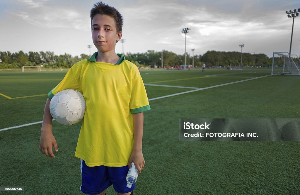 若いサッカー選手 - 汗のロイヤリティフリーストックフォト