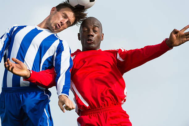 istock Two Footballers In Action 186587505