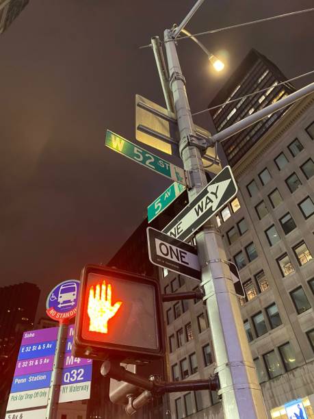 istock Traffic Sign Posts in NYC 1865889468
