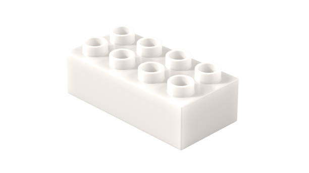 istock Gardenia Plastic Toy Block Isolated on a White Background. 1865909936