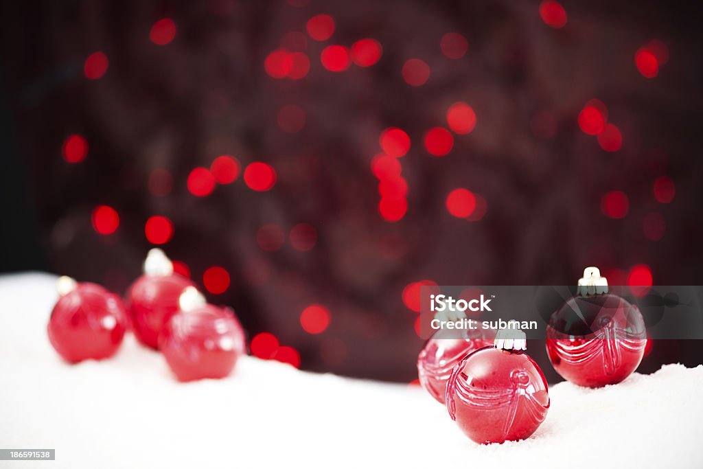 Fundos bolas para árvore na Neve - Royalty-free Bola de Árvore de Natal Foto de stock