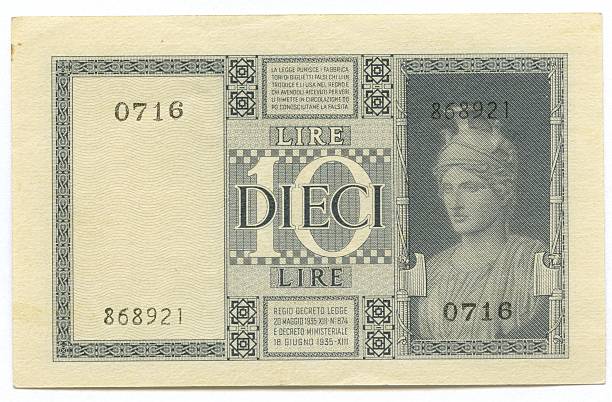old royalty - italian currency stock-fotos und bilder
