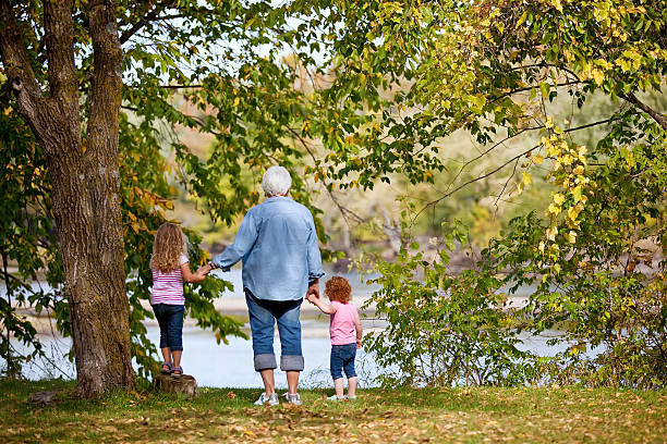 istock Girls & Grandma Looking at River 186591688