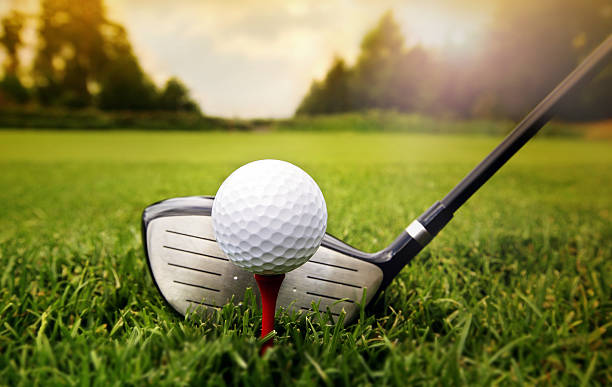 istock Golf club and ball in grass 186591876