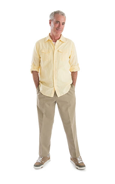 istock Senior Man With Hands In Pockets 186593505