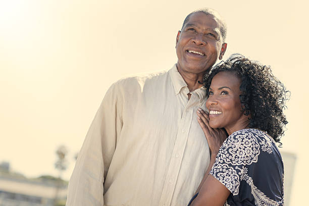 istock An African American couple smiling 186593948