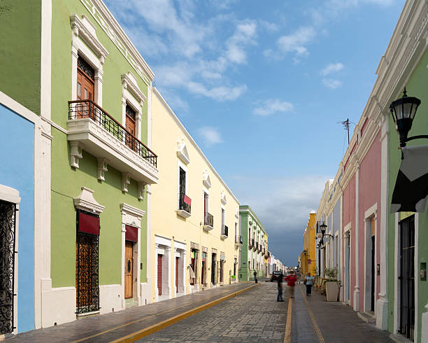 istock Colonial town Campeche Yucatan Mexico 186594165