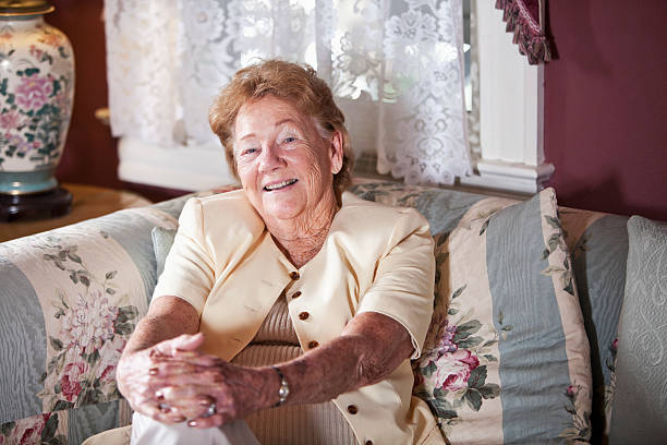 istock Portrait of elderly woman 186594247