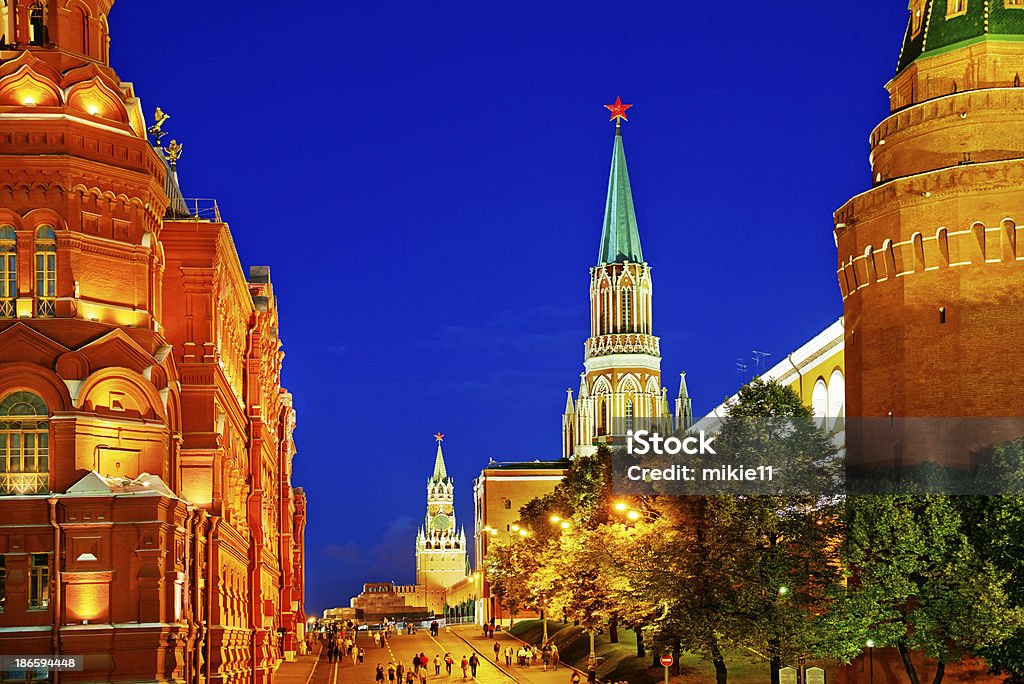 Moscú Kremlim y el museo histórico. - Foto de stock de Aire libre libre de derechos