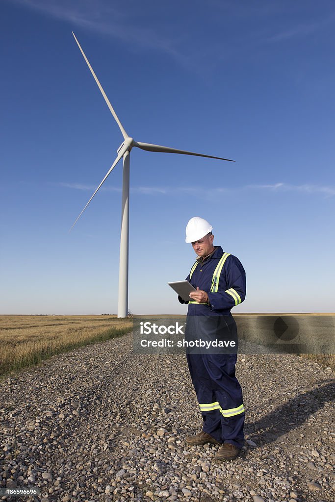 Wind Farm Worker - Lizenzfrei Arbeiter Stock-Foto
