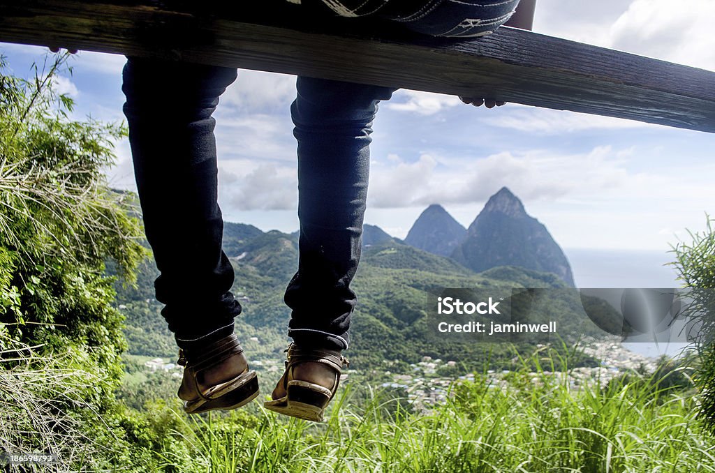 St Lucia pitons ultimative Sommer-Urlaub - Lizenzfrei Soufriere Stock-Foto