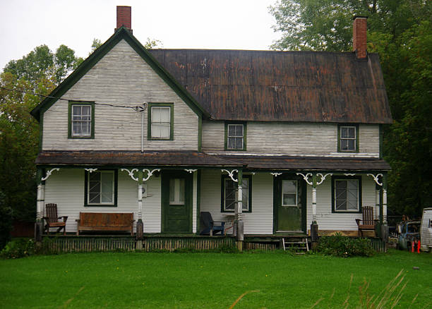 istock Old Canadian village house 186600141