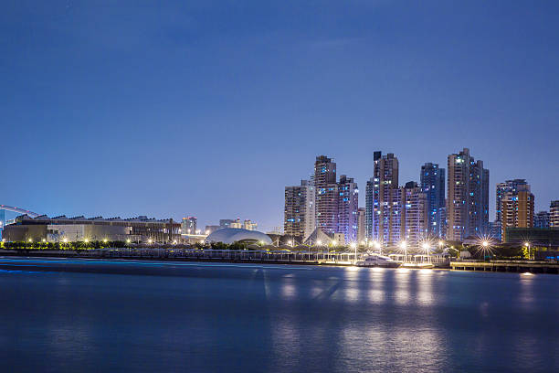 istock The night view of Shanghai 186602158