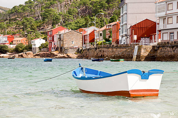 istock boats in Rias Baixas, Galicia, Spain 186602313