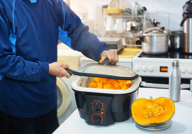 istock Cooking On Electric Cooking Pot 1866027702