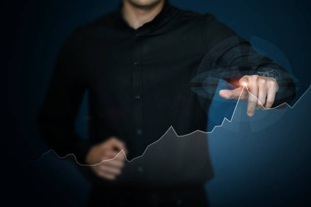 istock Concepts of financial market analyst using charts . 1866036081