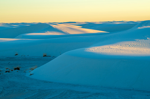 White Sands National Park at Sunset, New Mexico, USA